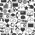 Web and computer basic icons Royalty Free Stock Photo