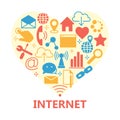 Web and computer basic icons Royalty Free Stock Photo