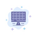 Web, Computer, Computing, Server Blue Icon on Abstract Cloud Background