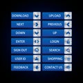 Web Design buttons Theme Royalty Free Stock Photo