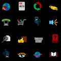 Web and Computing Icons Series Set Royalty Free Stock Photo