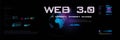 Web 3.0 Conceptual cyber banner with globe and new generation internet sharing information. Internet and communication. World Inte