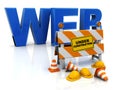 Web construction Royalty Free Stock Photo