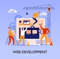 Web Construction Site Background Royalty Free Stock Photo