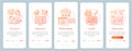 Web consulting onboarding mobile app page screen vector template Royalty Free Stock Photo