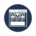 Web container Vector icon which can easily modify or edit . Royalty Free Stock Photo