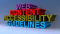Web Content Accessibility Guidelines On Blue