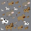 Cows pattern Royalty Free Stock Photo