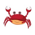 The crab is a marine and land animal