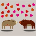 Cute loving bears