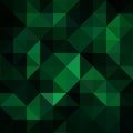 Dark Green Background with Triangle Pattern. Polygonal background in green. Geometric Mosaic Background, Creative Design Templates Royalty Free Stock Photo
