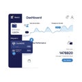 Web3 Dashboard Interface with Financial Data Royalty Free Stock Photo
