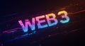 Web3 Decentralized Finance with Vibrant Blockchain Technology Design