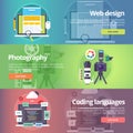 Web design. Art of digital photography. Coding languages.