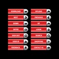 Web Design buttons Theme Royalty Free Stock Photo