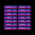 Web Design buttons Theme Royalty Free Stock Photo