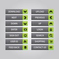 Web Design buttons Theme Royalty Free Stock Photo