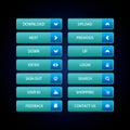 Web Design buttons Theme Royalty Free Stock Photo