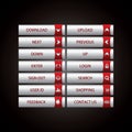 Web Design buttons Theme Royalty Free Stock Photo