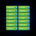 Web Design buttons Theme Royalty Free Stock Photo