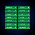 Web Design buttons Theme Royalty Free Stock Photo