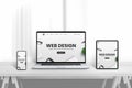 Web design company web site promotion od different devices