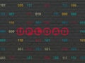 Web design concept: Upload on wall background Royalty Free Stock Photo