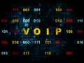 Web design concept: VOIP on Digital background Royalty Free Stock Photo