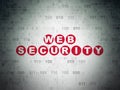 Web design concept: Web Security on Digital Paper Royalty Free Stock Photo
