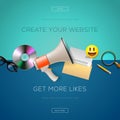 Web design content, create your website