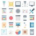 Web Design, Data and Development Isolated Vector Icons Royalty Free Stock Photo
