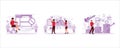 Web Design and Development Chart, SEO Search Engine Optimization, web development with keywords icons. Royalty Free Stock Photo
