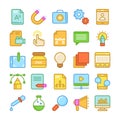 Web Design and Development Colored Vector Icons 2