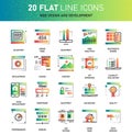 Web Design and Development Icons Royalty Free Stock Photo