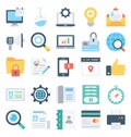 Web Design and Development Isolated Vector Icons Set that can be easily modified or edit Royalty Free Stock Photo