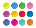 Web design elements - color round buttons Royalty Free Stock Photo