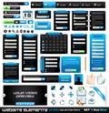 Web design elements extreme collection 2 BlackBlue Royalty Free Stock Photo