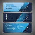 Web Design Elements - Header Designs Royalty Free Stock Photo