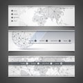 Web Design Elements - Header Designs - Networks Royalty Free Stock Photo