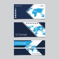 Web Design Elements - Header Design Set Royalty Free Stock Photo