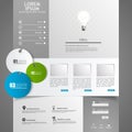 Web Design elements. Templates for website. Royalty Free Stock Photo
