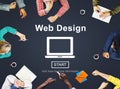 Web Design Homepage Internet layout Software Concept Royalty Free Stock Photo