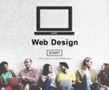 Web Design Homepage Internet layout Software Concept Royalty Free Stock Photo