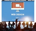 Web Design Homepage Internet layout Software Concept Royalty Free Stock Photo