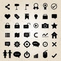 Web design icons set vector Royalty Free Stock Photo