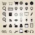 Web design icons set vector Royalty Free Stock Photo