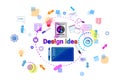 Web Design Idea Concept Creative Process Software Development Programming Banner Royalty Free Stock Photo