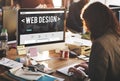 Web Design Internet Website Responsive Software Concept Royalty Free Stock Photo