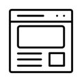 Web design Isolated Vector icon which can easily modify or edit Royalty Free Stock Photo