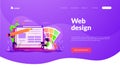 Web design landing page template Royalty Free Stock Photo